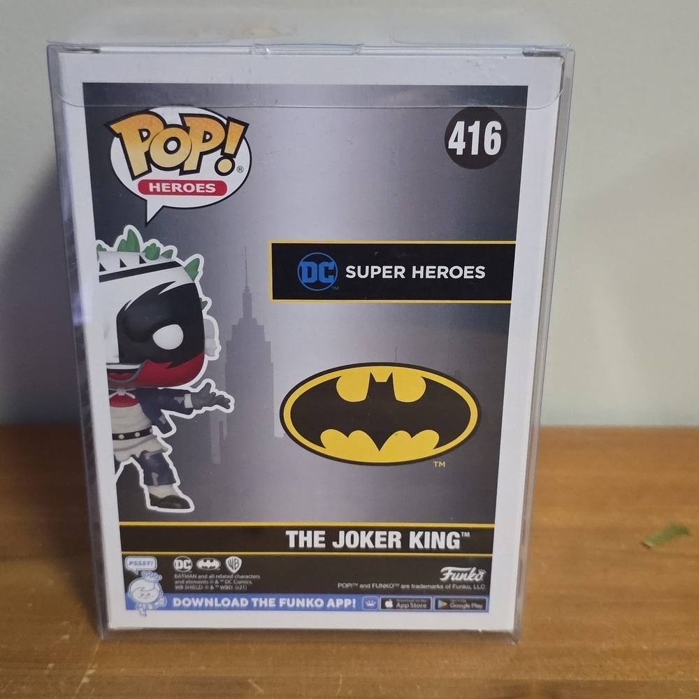 Funko Pop Heroes The Joker King Exclusive Figure Evend Exclusive Art Series - Picture 3 of 6
